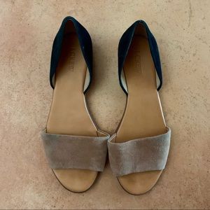 JCREW suede flats 8.5